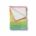 thumbnail image 2 of Vintage Rainbow Soft Flannel Fleece Throw Blanket, Abstract Lines Colors Grunge Old Fashioned Stripes Graphic, Cozy Plush for Indoor and Outdoor Use, 70" x 90", Multicolor, by Ambesonne, 2 of 6