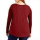 thumbnail image 5 of Tops de punto para mujer,Blusa holgada para mujer, informal, de manga larga y cuello redondo, mezcla de poliéster y elastano, ajuste cómodo para uso diario, sopatenor, 5 of 8