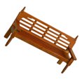 thumbnail image 4 of SKISUNO Garden Ornament Brown Wood Bench Figure 1Set For DIY Lovers, 4 of 8