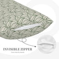 thumbnail image 3 of Naloa Leaves Pillowcase, Throw Pillowcase, Wrinkle-Free, Stain-Resistant with Hidden Zipper for Bedroom Sofa-20"x30", 3 of 6