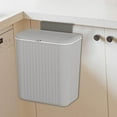 thumbnail image 4 of pitrice Kitchen Waste Compost Bin Multifunction Holder for Cabinet Door Countertop Grey 9L, 4 of 9