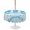 LightBLue, variant on Outdoor Tablecloth with Umbrella Hole for Patio/Picnic/Party/Camping, Ocean Seahorse Waterproof Table Cloth Round Cover Washable, Summer Coastal Animal Ombre Blue (Dia 54")