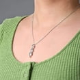 thumbnail image 3 of APSVO S925 Sterling Silver Plated Cubic Zirconia Necklace for Women Dainty Simple 3 Stones Twisted Women Necklaces Pendant Chain Bridesmaid Graduation Mothers Day Jewelry Gifts Mom, 3 of 7