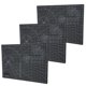 thumbnail image 4 of Juego de 3 alfombrillas de corte A4 negras con rejilla antideslizante para papel, grabado y modelado de sellos, 4 of 8