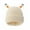 Beige, variant on Cute Knitted Beanie Hat with Eyes Wear Resistant Solid Color LED Glowing Funny Cartoon Winter Warm Hat-Purple