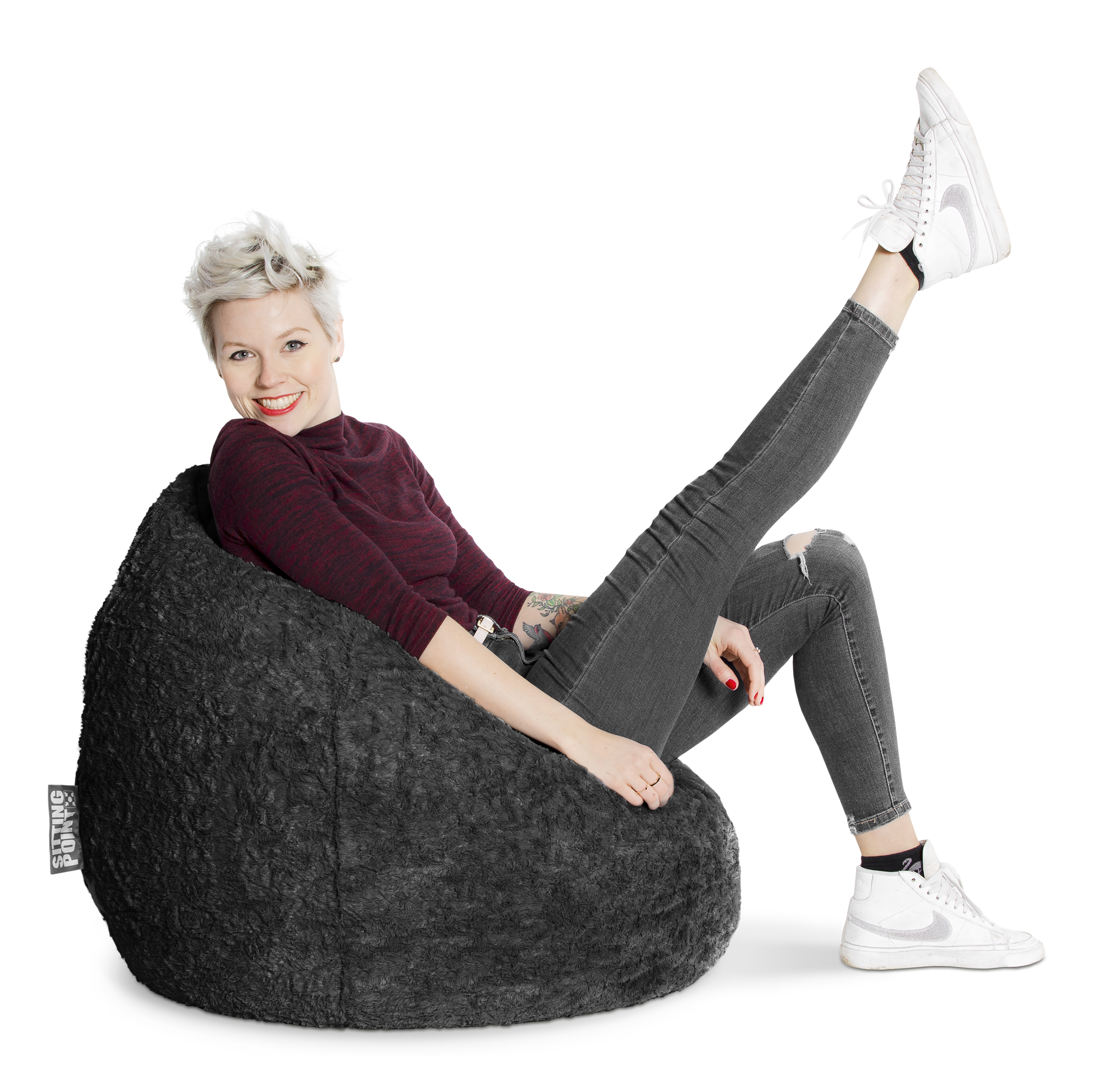 sitting point bean bag fluffy xl