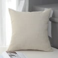 thumbnail image 1 of Nvzi 2 fundas de almohada de lino y algodón de color sólido, funda de almohada simple de color puro, con cualquier cama es brillante 19,69 x 19,69 pulgadas (blancuzco), 1 of 5