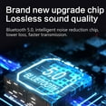 thumbnail image 4 of Bluetooth Headphones, 120H Playtime Headphones Wireless Bluetooth with 3 EQ Modes, Low Latency, Hands-Free Calls, Over Ear Headphones for Travel Home Office Cellphone PC - Navy, 4 of 4