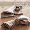 thumbnail image 3 of over&back Set of 4 Woven Rope Napkin Rings - Decorative Dining Table Decor for Events, Parties, and Get-Togethers, 3 of 10