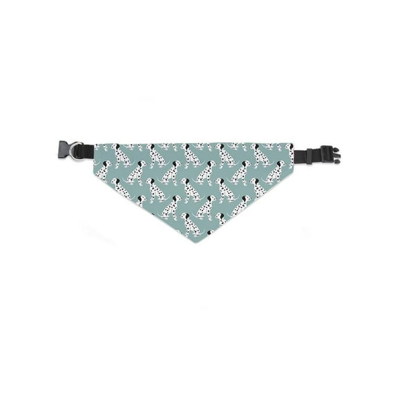 Sitting Dalmatian Pattern Bandana - , White, Xtra Large