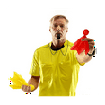 thumbnail image 3 of 6 Pieces Penalty Flag Football Challenge Flags Football Referee Flag Sports Fan Tossing Flags Party Accessory Red+Yellow, 3 of 7