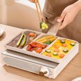 thumbnail image 4 of Grill Pans, Maifan Stone Coating Aluminum Non Stick Multifunctional 4 Section Breakfast Pan, 4 of 8