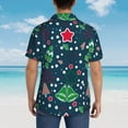 thumbnail image 6 of Easygdp Christmas Men's Hawaiian Shirts Print Lapel Short Sleeve for Beach, vacation, party, casual occasions - X-Large, 6 of 9