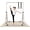 Beige with Mat, variant on Foldable Gymnastics Bar, 5-Height Adjustable Gymnastic Bars for Kids at Home,Robust & Stable for Indoor/Outdoor Using,Weight Limit 140LBS