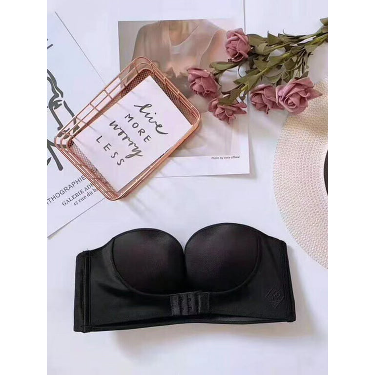 Strapless Front Buckle Lift Bra Anti-slip Lifting Invisible Bras Lingerie  No Steel Ring Gather Bra