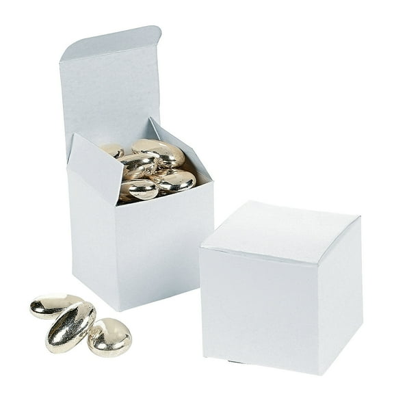 Fun Express - 2" White Gift Boxes (24pc) for Wedding - Party Supplies - Containers & Boxes - Paper Boxes - Wedding - 24 Pieces