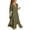 Army Green, variant on YanHoo Women's Linen Dresses Single Breasted Lapel Drawstring Shirt Dress Loose Casual Solid Maxi Dress