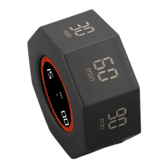 Rotation Timer, Desk Productivity Cube Timer with Stopwatch Feature, Elegant Pomodoro Timer, 7 G Sensing Modes, USB C Charging, Visual Timer for Kitchen, Office, or Desk