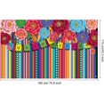 thumbnail image 2 of Mexican Party Decorations Mexican Theme Backdrop Fiesta Photo Backdrop Cinco De Mayo Carnival Colorful Flags Striped Floral Banner Table Decor Background Photo Booth Props Supplies, 5.9x3.6 ft, 2 of 6