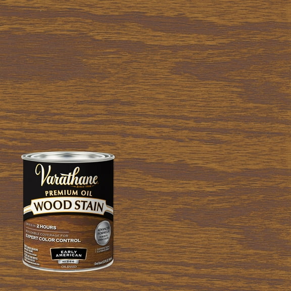 Early American, Varathane Premium Oil-Based Interior Wood Stain-211729H, Quart