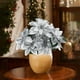 thumbnail image 5 of Herunwer Poinsettia Flowers Artificial, Poinsettia Christmas Decoration, Long Stem Velvet Poinsettia Bouquet for Christmas Tree Porch Home Garden Decoration, 5 of 6