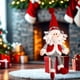 thumbnail image 5 of Fabric Snowman Santa Claus And Reindeer Doll Christmas Decorations For Home Window Display Holiday Scene Setup And Festive Ornaments, 5 of 5