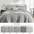 thumbnail image 7 of Flymme Gray Tufted Comforter Set Queen Size 7 Piece Bed in a Bag Shabby Chic Boho Comforter and Sheet Set Soft Microfiber Complete Bedding Sets, 7 of 7