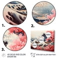thumbnail image 3 of Designart "Masterpiece Pink Great Wave of Kanagawa II" Nautical & Beach Floater Framed Canvas Art Print, 3 of 7