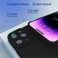 thumbnail image 6 of iPhone 14 Pro Max Case with Camera Protection, Silicone Shockproof Slim Thin Phone Case for iPhone 14 Pro Max  6.7 inch (Black ), 6 of 8