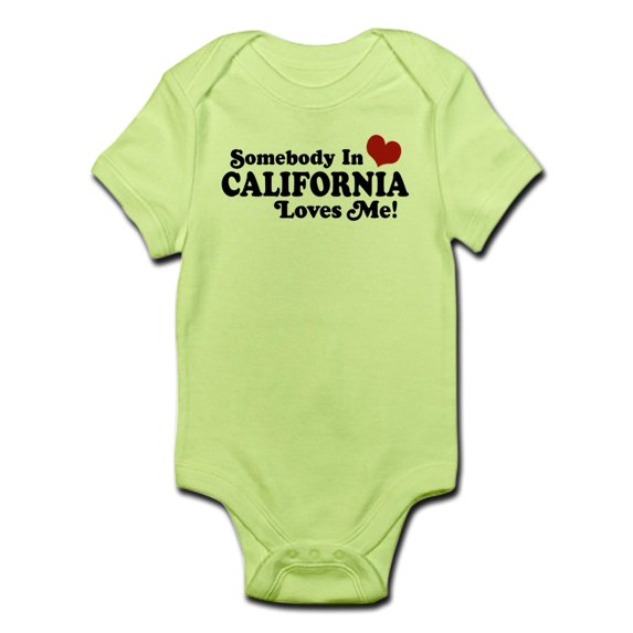 CafePress - Somebody In California Loves Me Infant Bodysuit - Baby Light Bodysuit