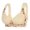 Bras 203#Beige, variant on Womens Bras Front Buttoned Backless Comfortable Bra with Adjustable Shoulder Straps and Large Cup Design Seamless Bra