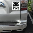 thumbnail image 2 of DistinctInk Custom Bumper Sticker - 10" x 10" Decorative Decal - White Background - Gamers Gonna Game - Video Games, 2 of 2