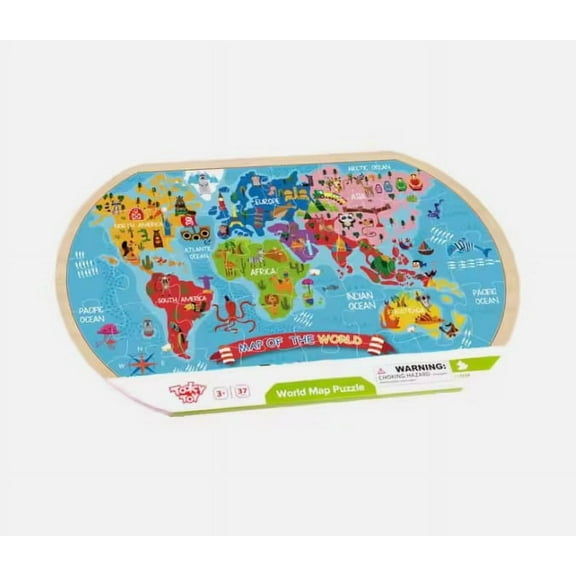 Wooden WorldMap Puzzle