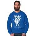 thumbnail image 5 of NASA Worm Logo Moon Space Shuttle Sweatshirt for Men or Women Brisco Brands M, 5 of 6