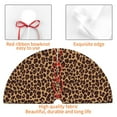thumbnail image 7 of Cauagu 36" Christmas Tree Skirt Leopard Printed Pattern Christmas Tree Decorations Tree Mat for Xmas Decorations Occasion Holiday Home Decor -36", 7 of 7
