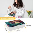 thumbnail image 5 of Mermaid Elegant PU Leather Decorative Box Jewelry Organizer with Removable Compartment - Portable Earring Organizer, 5 of 6