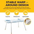thumbnail image 4 of Blue Octopus Coastal Table Cloths for 8 Foot Rectangle Tables, Summer Beach Nautical Ocean Coral Starfish Patio Waterproof Elastic Fitted Tablecloths, Washable Rectangular Table Cover for Camping, 4 of 8