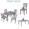 thumbnail image 5 of Xukmct Modern Wooden Dining Table with 4 Pack Chair, Rectangular Table Chair Set for Dining Room, Living Room, Gray, 5 of 9