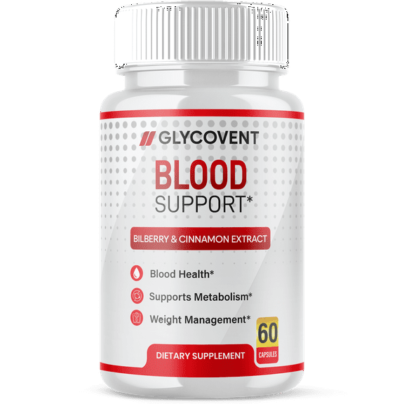 Glycovent Blood Support Pills Advanced Formula Vitamin Supplement 60 Capsules