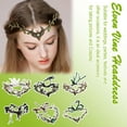 thumbnail image 5 of Handmade Forest Leaf Crown, Fairy Leaf Enchanted Elven, Crown Tiara, 5 of 6