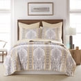 thumbnail image 2 of Levtex Home Ives Quilt Set  Full/Queen Quilt Two Standard Pillow Shams, Grey/Yellow, 2 of 9