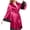 Wine, variant on Naittoop Womens Lace Trim Satin Robes Bell Long Sleeve Sexy Nightgown Silky Kimono Bathrobe Nightwear 2026 Fall Fashion Clothes