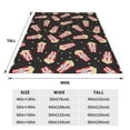 thumbnail image 3 of Balery Popcorn Manta de Felpa Suave y Acogedora – Cobija de Franela Aterciopelada para Cama, Lavable y Cálida para Sofá, Mascotas, Transpirable-50"x40", 3 of 7