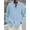 Blue, variant on Men's Stretch Wrinkle Free Dress Shirts Formal Wedding Prom Long Sleeve Button Down Shirts Blue L