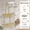 Gold, variant on Aluminum Shower Caddy Hanging, 2-Tier Shower Organizer with Hooks and Soap Holder, Rust-Resistant Shower Rack for Bathroom, Gold Finish