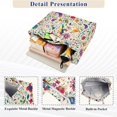 thumbnail image 3 of FORMRS Womens Corduroy Tote Bag Crossbody Shoulder Handbag with Pocket, Purple Cartoon Animals, 3 of 7