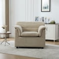 thumbnail image 4 of HOQBN 38" Oversized Accent Chair,Chenille Upholstered Living Room Chairs,Modern Arm Chair for Living Room, Bedroom,Wheat, 4 of 8