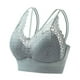 thumbnail image 1 of Gibobby Brasier deportivo para mujer Mujeres Sexy Full Lace Flower Ropa interior sin Sin espalda Cintura Abrigo Sujetador Busto envuelto(Verde,Talla única), 1 of 4