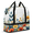 Multicolour 3, variant on Herdesigns Boho Flower Foldable Travel Duffle Bag for Women and Men Lightweight Carry On Overnight Bag Colorful Floral Gym Luggage Weekender Bags with Shoe Compartment