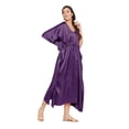thumbnail image 4 of Oussum Womens Kaftans Satin Long Maxi Dress for Women Adjustable Size Caftans Plus Size Nightwear Evening Gown Beachwear Casual Dresses Online, 4 of 8
